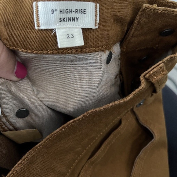 NWT Madewell burnished cedar 9” high rise skinny - Picture 9 of 9